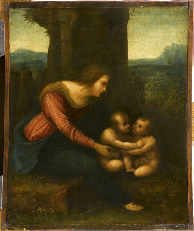 La Vierge l Enfant Jésus et le petit saint Jean Baptiste Louvre