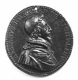 Médaille : Le cardinal de Richelieu / un génie dirigeant la révolution des planètes autour du monde