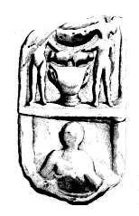 Stèle votive à Saturne (fragment)