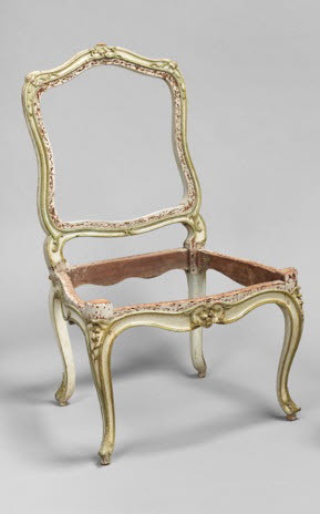 Chaise provenant du grand salon du château d'Abondant, d'un ensemble de six (RFML.OA.2018.61.1 à 6), image 1/1