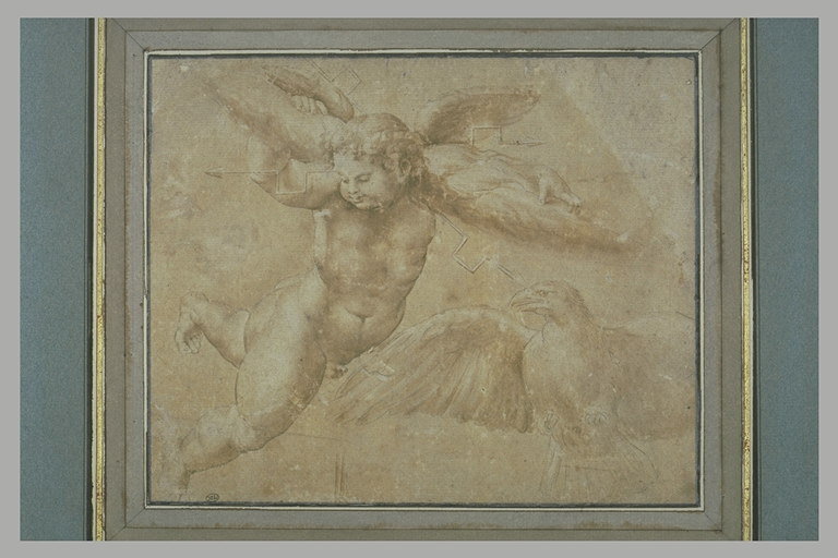 Amour Volant Portant Le Foudre Et L Aigle De Jupiter Louvre Collections