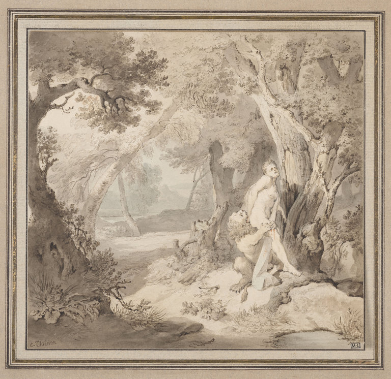 Le Milon De Crotone Dans Un Paysage Louvre Collections