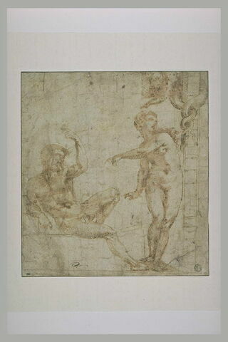 Adam et Eve écoutant le tentateur, image 2/2
