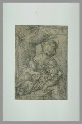 Vierge à l'Enfant et le petit saint Jean, image 1/1