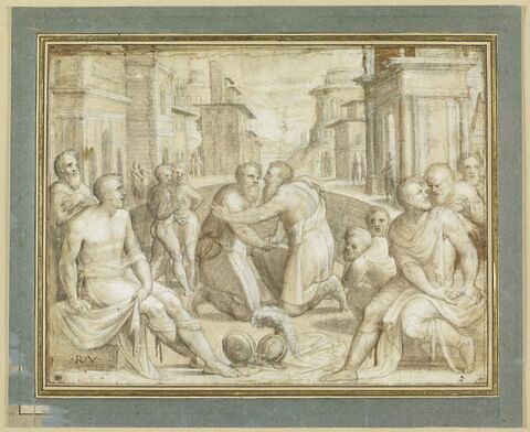 Réconciliation de Marcus Emilius Lepidus et de Flavius Flaccus, image 1/2
