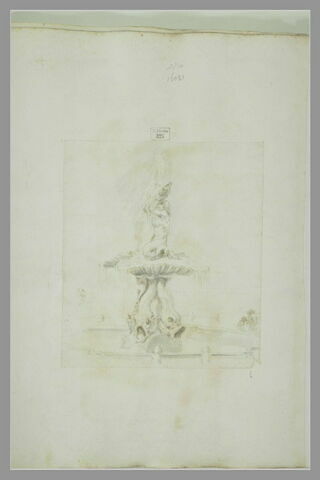 Vue de la Fontaine du Triton du Bernin, à Rome, image 2/2