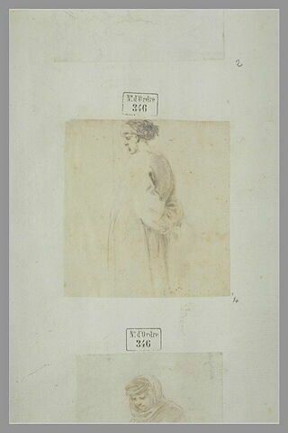 Un turc debout, les mains derrière le dos, de profil vers la gauche, image 1/1