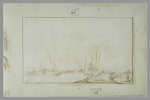 Vue d'un port avec plusieurs bateaux et une jetée en bois, image 1/1