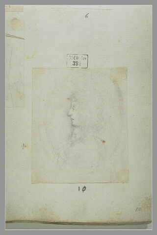 Portrait de Cosme III, de profil vers la gauche, dans un médaillon, image 1/1