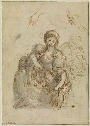 Vierge à l'Enfant avec Sainte Anne et saint Jean-Baptiste, image 1/2