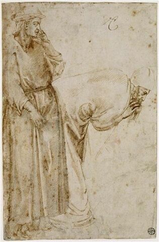 Etude de deux figures d'après Giotto, image 1/2