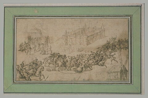 Bataille près du château d'Ingelmunster (Flandres occidentales) en 1580, image 1/1