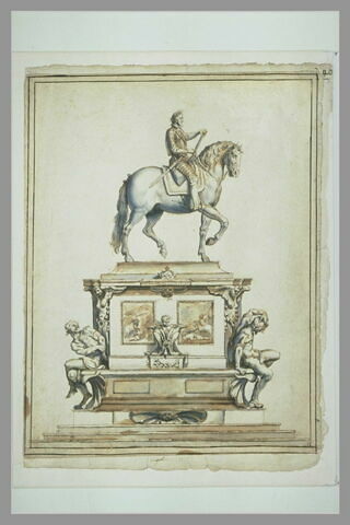 Projet pour le monument équestre d'Henri IV, image 1/1