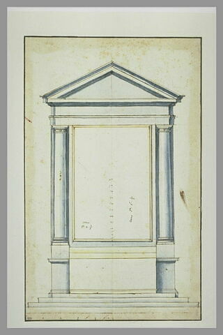 Projet pour un autel orné de deux colonnes doriques