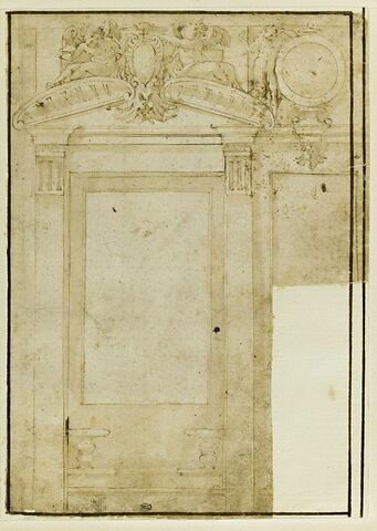 Étude de fenêtre de la salle de Léon X au Palazzo Vecchi de Florence