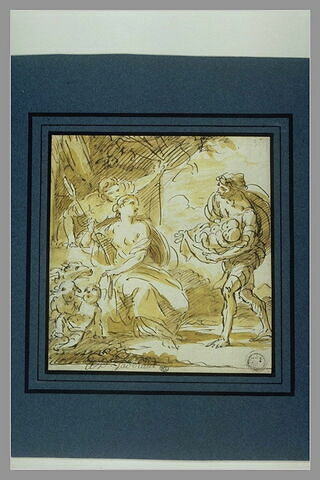 Le berger Faustulus apportant Romulus et Rémus à sa femme