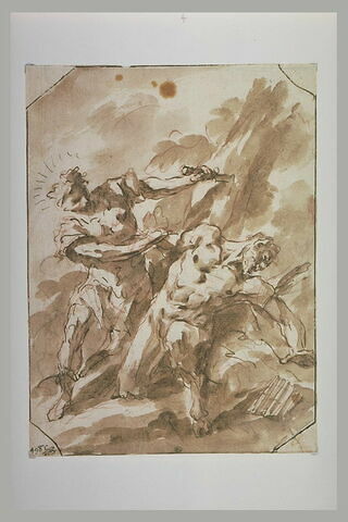Apollon attachant Marsyas à un arbre, image 1/1