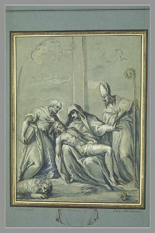 Pietà avec saint Jérôme et saint Nicolas, image 1/1