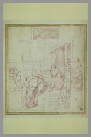 Le Pape saint Clément condamné par Trajan à être noyé, image 1/1