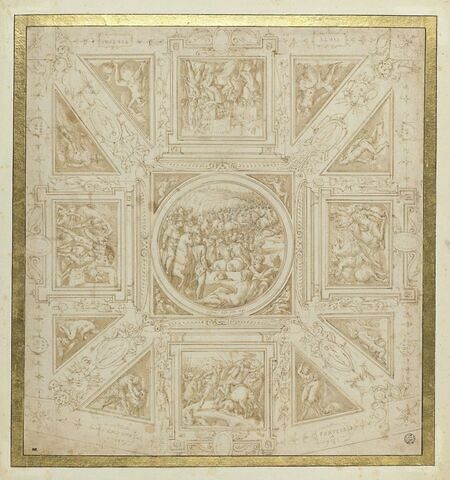 Etude de plafond pour la salle de Giovanni de' Medici, image 1/2