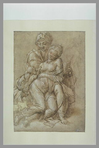 La Vierge et l'Enfant Jésus sur les genoux de sainte Anne, image 2/2