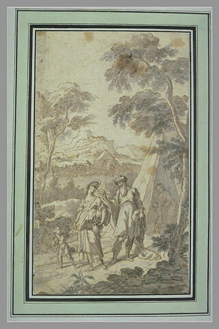 Abraham renvoyant Agar et Ismaël, image 1/1