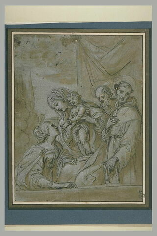 La Sainte Famille avec sainte Catherine et san Bernardino