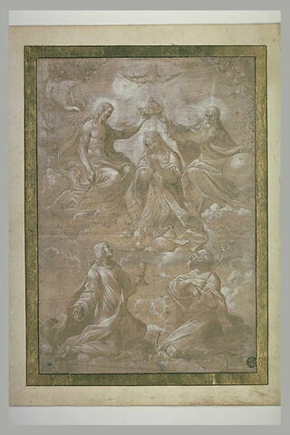 Le couronnement de la Vierge avec saint Joseph et saint Jean l'Evangéliste, image 2/2