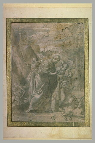 Saint Charles Borromée baptisant un nouveau-né, image 2/2