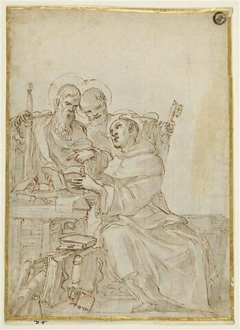 Saint Benoît avec saint Pierre et saint Paul, image 1/2