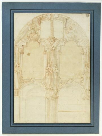 Etude pour le mur de la tribune du Duomo de Piacenza, image 2/3