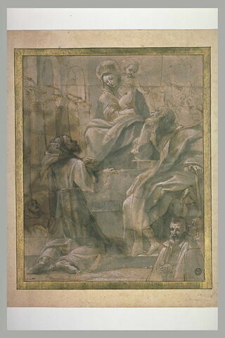 La sainte Famille avec saint François et deux donateurs, image 2/2
