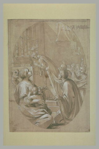 Apparition du Saint-Esprit au-dessus d'un prêtre communiant, image 2/2