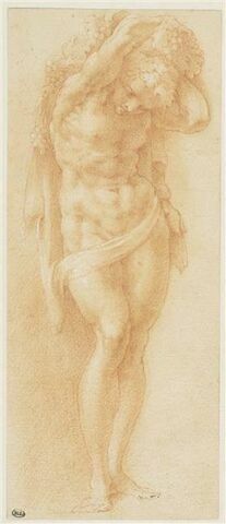 Homme portant des grappes de raisin sur les épaules : l'Automne ou Bacchus, image 1/2