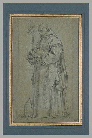 Saint Bruno, une crosse dans la main droite, image 2/4