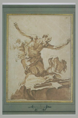 Saint Jérôme à genoux devant un crucifix, image 3/3