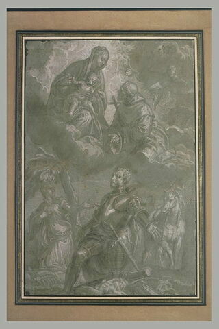 Saint Georges et la princesse , la Vierge avec l'Enfant et un saint, image 1/1