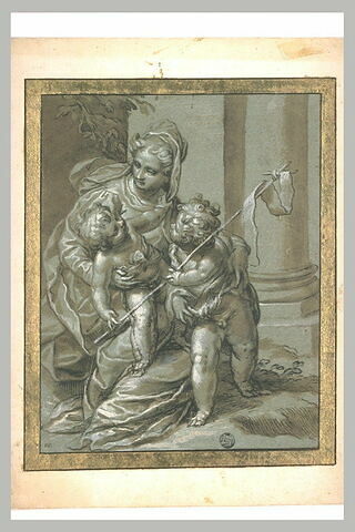 La Vierge, l'Enfant et le petit saint Jean, image 1/1