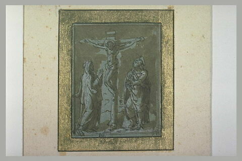 Jésus sur la Croix prié par la Vierge et saint Jean, image 1/1