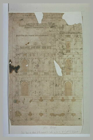 Etude d'architecture : Libreria Marciana et Procuratie Nuove, à Venise, image 1/1