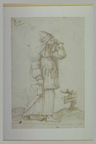 Femme en costume oriental, pleurant, image 1/1