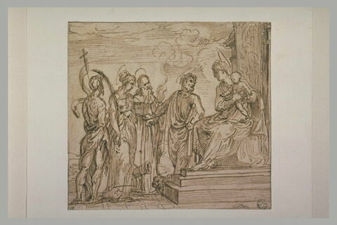 La Vierge à l'Enfant avec les saints Marc, Antoine, Barbe et Jean-Baptiste, image 2/2