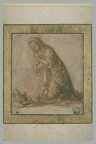 La Vierge en prière devant l'Enfant Jésus, image 2/2