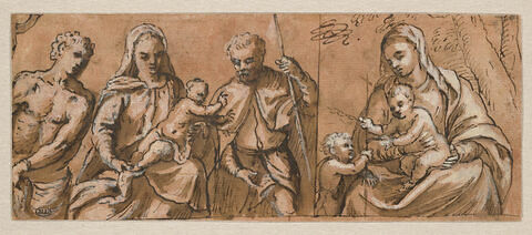 Vierge à l'Enfant avec deux saints; Vierge à l'Enfant et le petit saint Jean