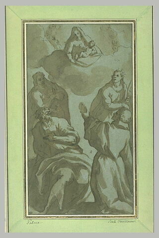 Apparition de la Vierge à l'Enfant à quatre saints