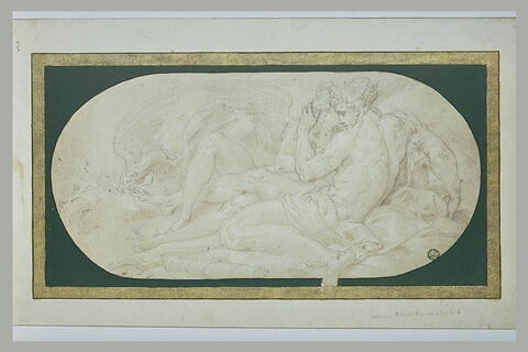 L'Amour et Jupiter, enlacés, image 1/1