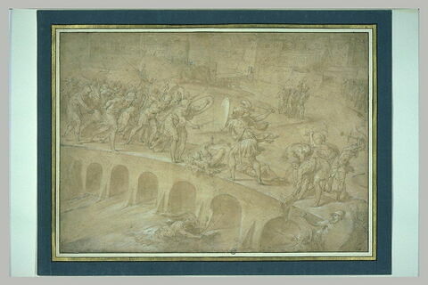 Horatius Cocles défendant un pont