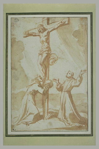 Le Christ sur la Croix adoré par saint François et saint Antoine de Padoue, image 2/4