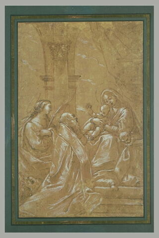 Sainte Marguerite et saint Jérôme adorant la Vierge à l'Enfant, image 2/2