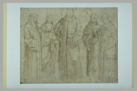 Saint Benedict et quatre saintes, image 1/1